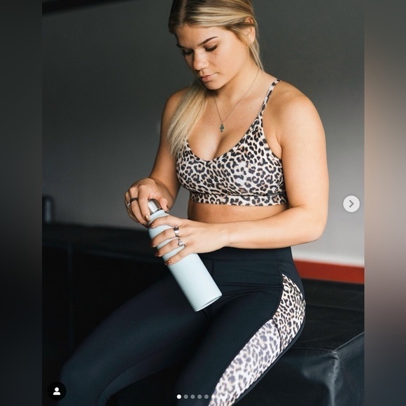 NWT Zyia Leopard 3-Piece Mix & Match Set, One Bra, Two Leggings, Size 4/XS - Picture 5 of 16